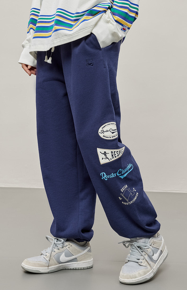 Embroidery Logo Sweatpant - Navy