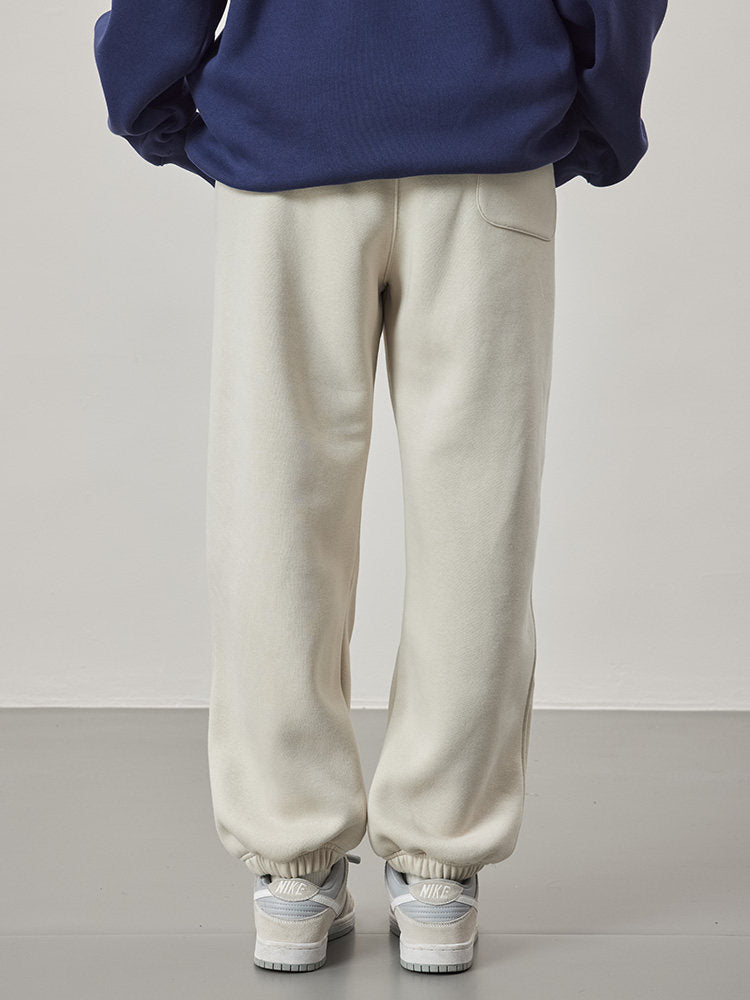 Embroidery Logo Sweatpant - Apricot