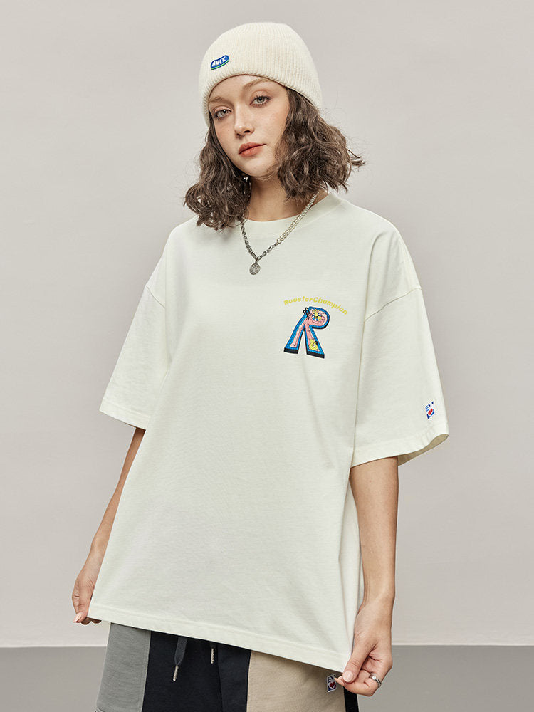 Fun Pool Print Cotton T-shirt - White