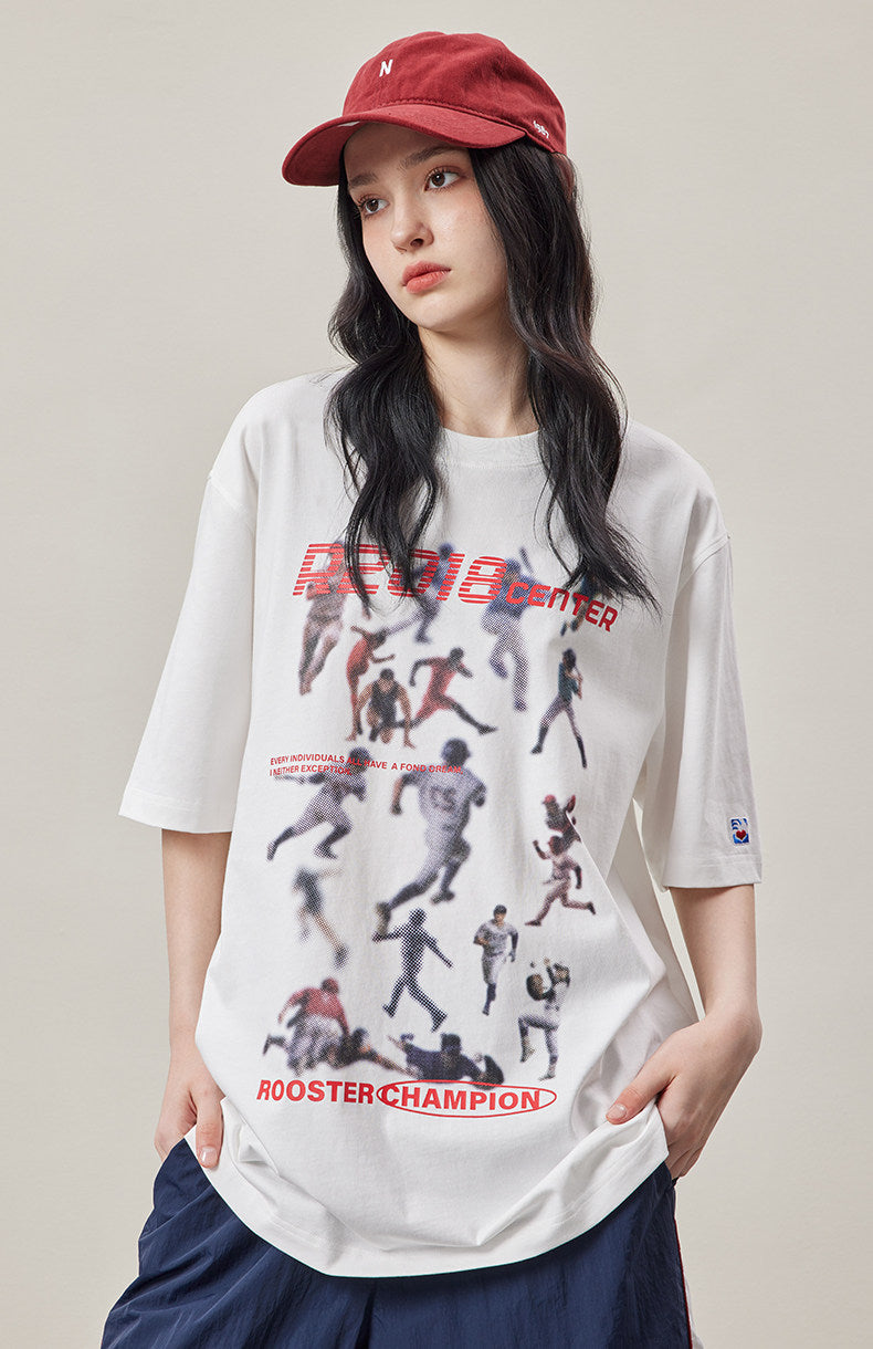 Character Print T-shirt - White