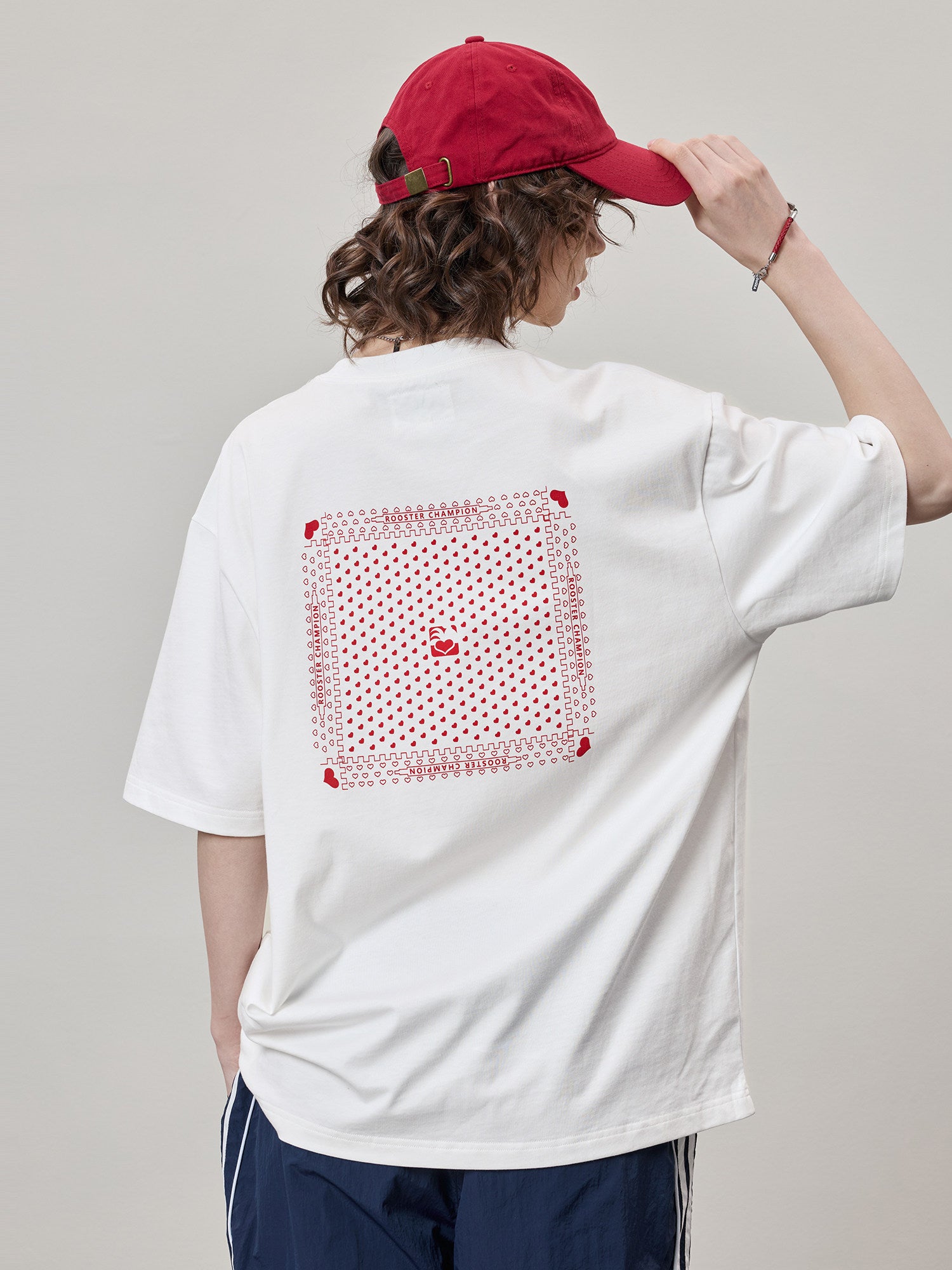 Love Print Matching Couple T-shirts