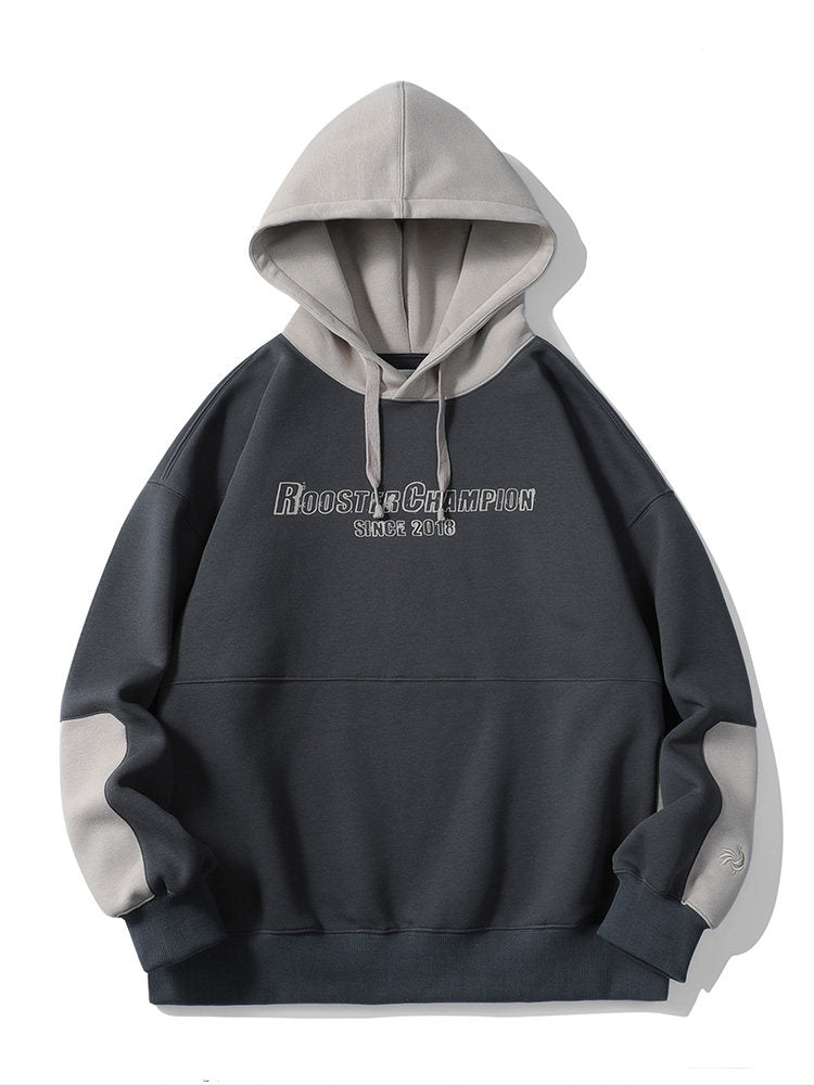 Logo Embroidery Matching Couple Hoodies