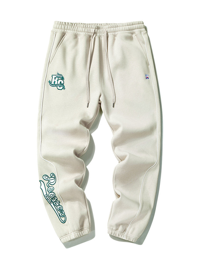 Embroidery Logo Sweatpant - Apricot