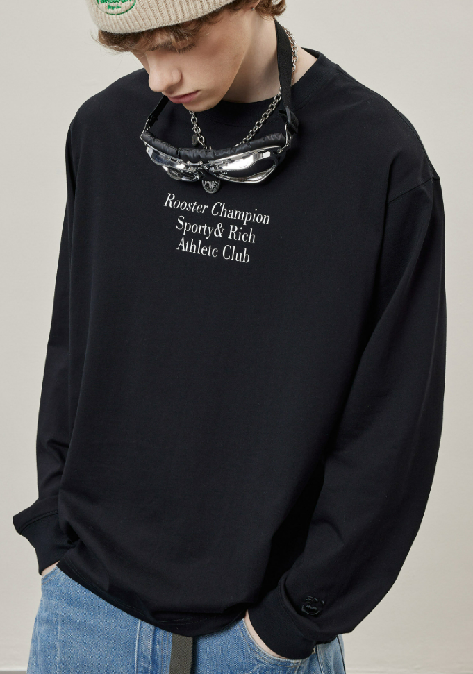 Cotton Long Sleeve Shirt - Black