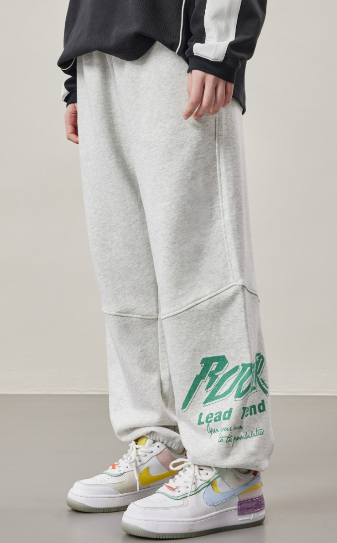 Print Logo Sweatpant - Gray