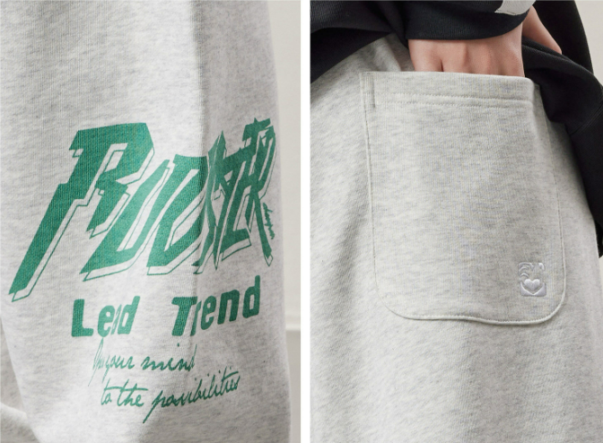 Print Logo Sweatpant - Gray